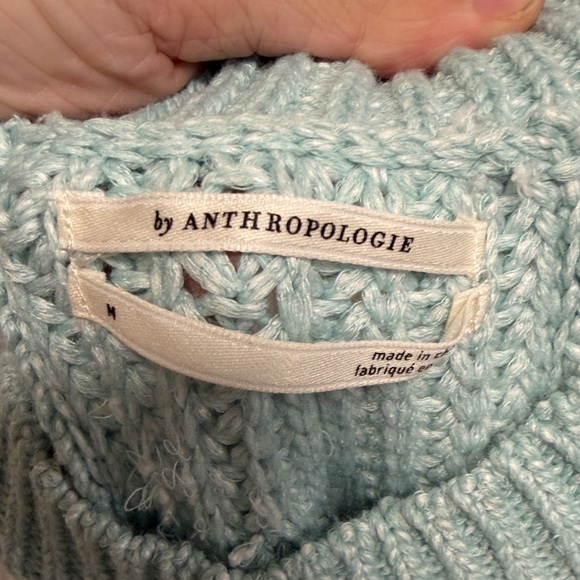 Anthropologie Light Blue Knit Tank Top - Picture 2 of 4